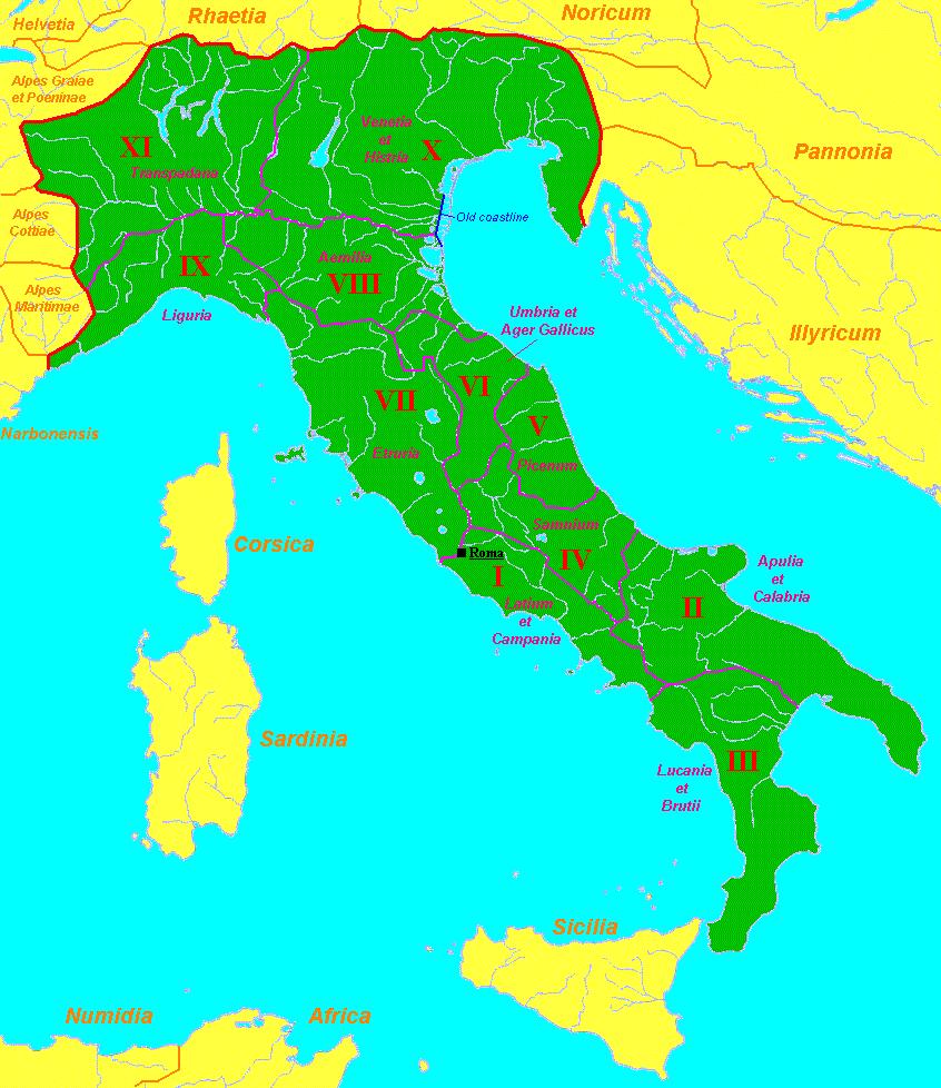 自建城以来罗马行政区划的历史演变