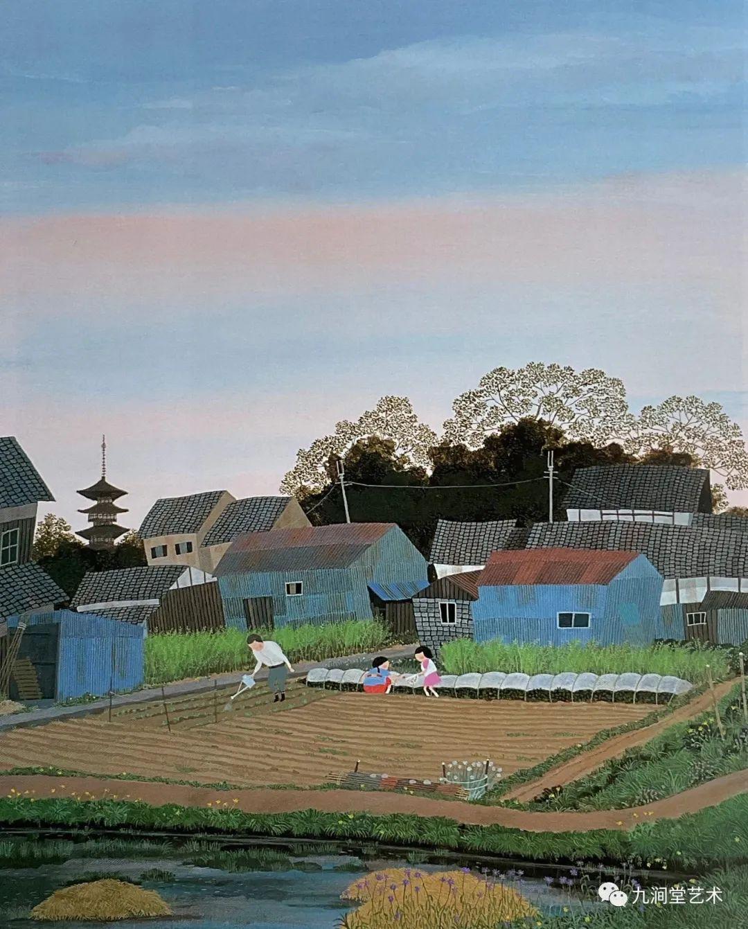 丙烯| 原田泰治：故乡的路（四） - 知乎