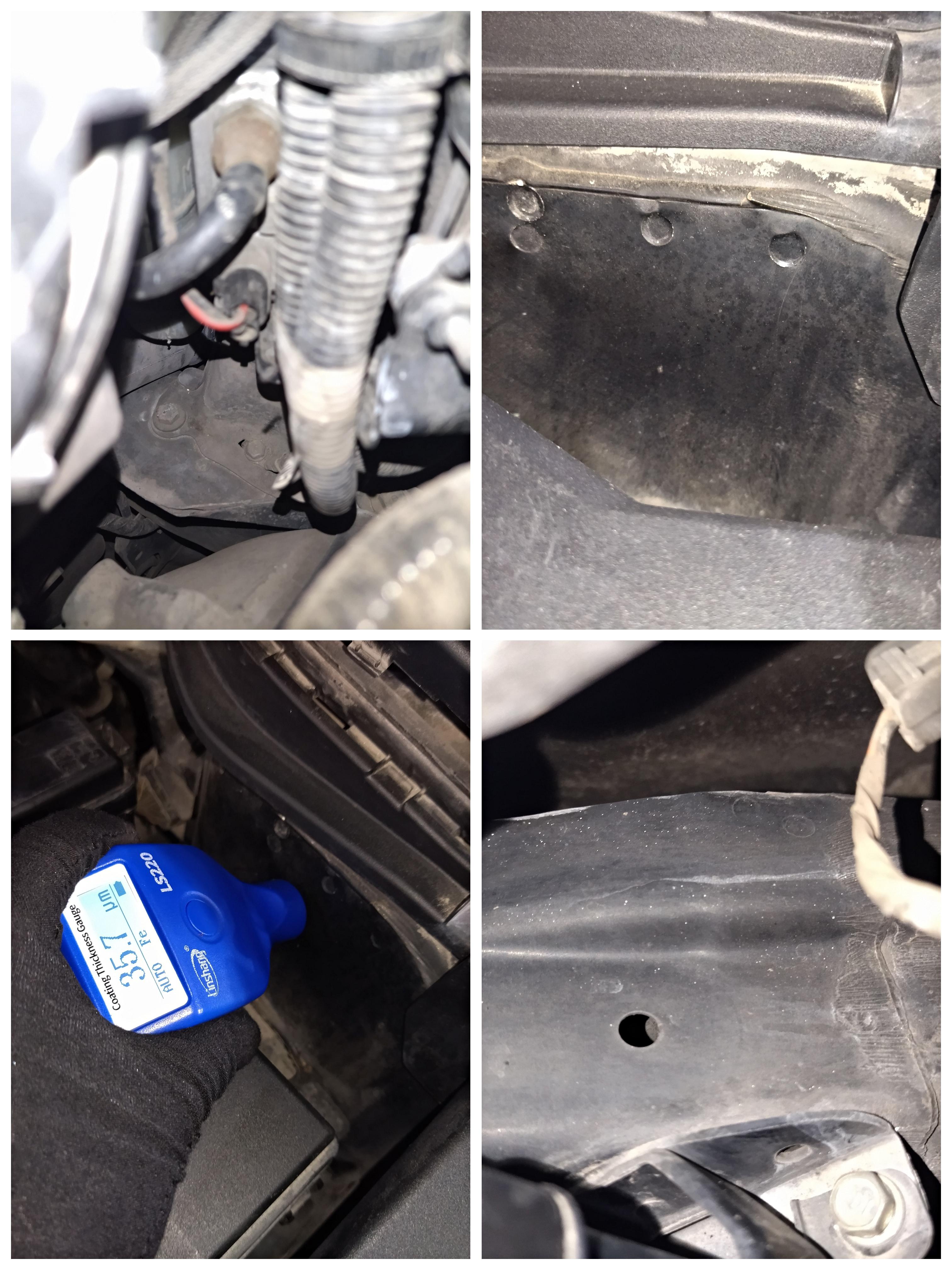 再往里看水箱框架和前防撞梁,如果车头发生事故的话,水箱框架和前防撞