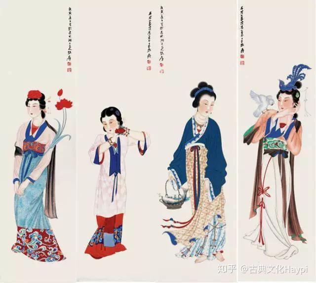 張大千 仕女図 掛軸 四尺中堂 美人画 人物画 彩色人物図 純手描き 中国