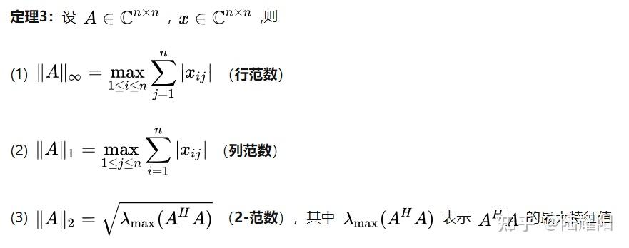 矩陣範數,誘導矩陣範數我們也希望定義一個長度衡量矩陣的大小,定義