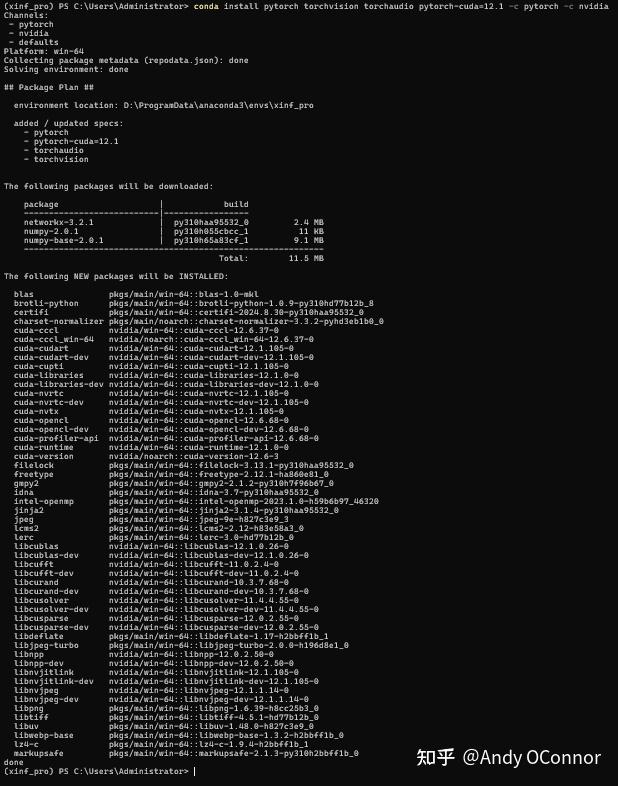Windows conda pytorch cuda 