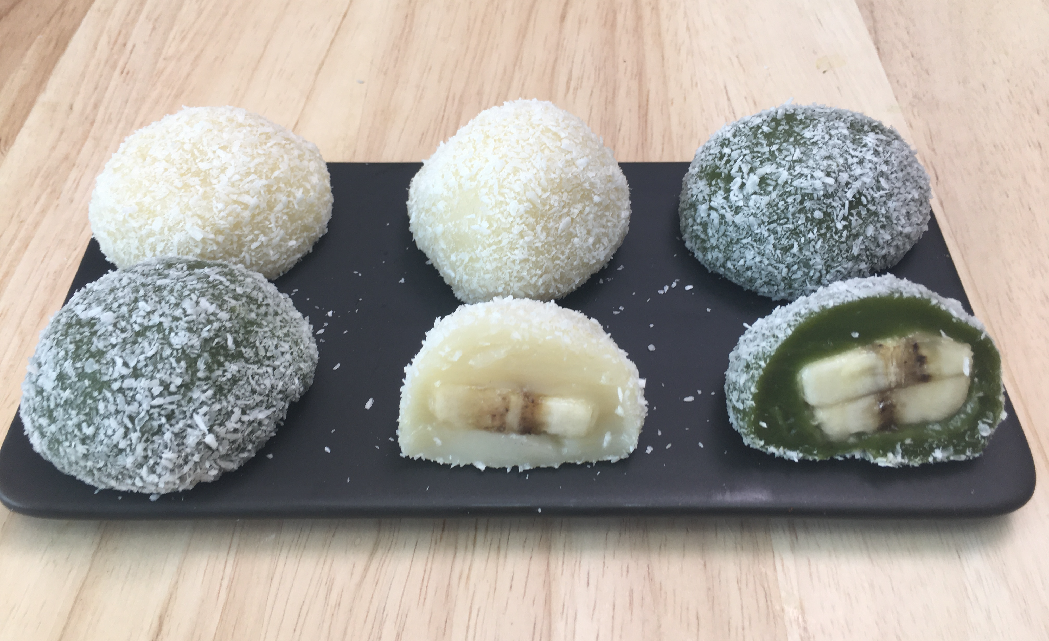 小黄豆妈和孩子一起做水果糯米糍做法超级简单香甜软糯学会再也不用买