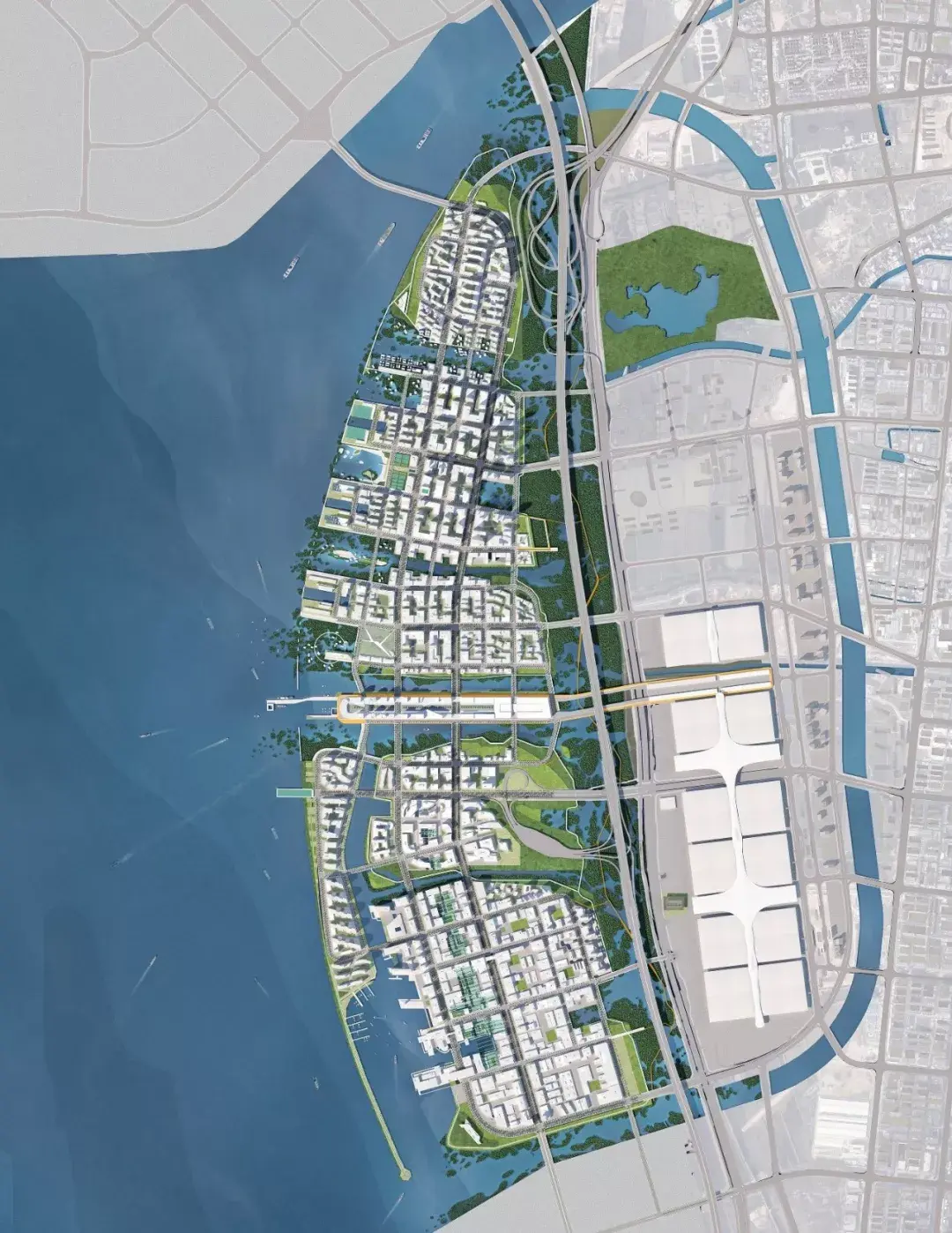 深圳海洋新城城市设计国际竞赛方案:蓝海城岸,红树归来08 tekuma