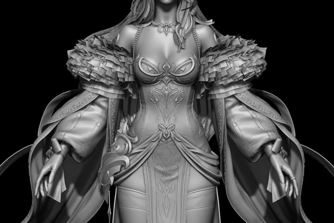 真是绝了3d建模能把这样的人物建出来