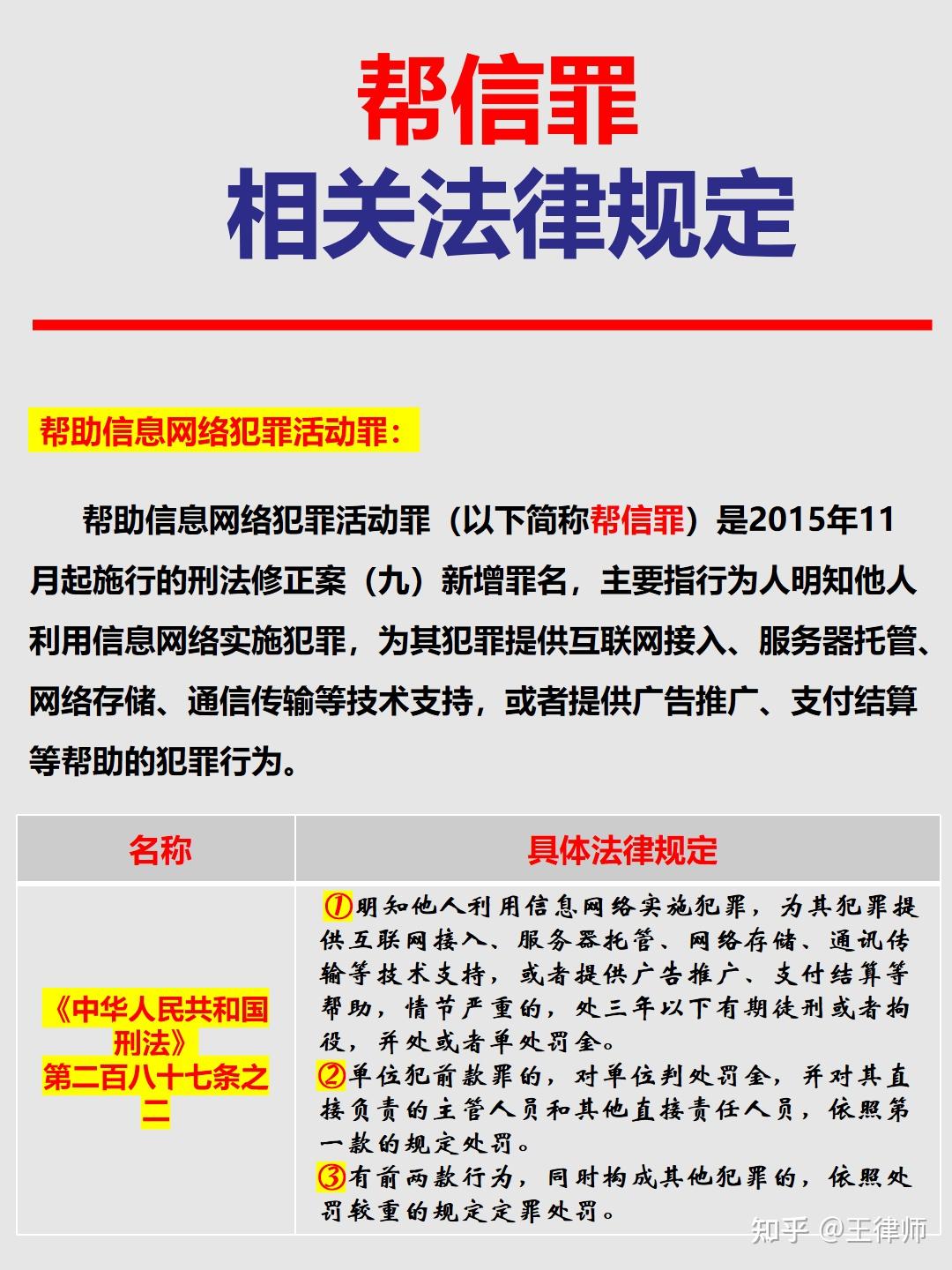 帮助信息网络犯罪活动罪(帮信罪)相关法律规则