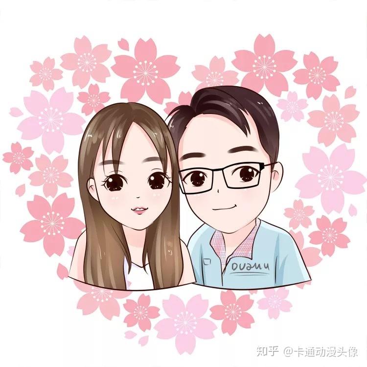 今日更新情侣卡通大头贴在配上你们的个性艺术签名让你们的头像与众不