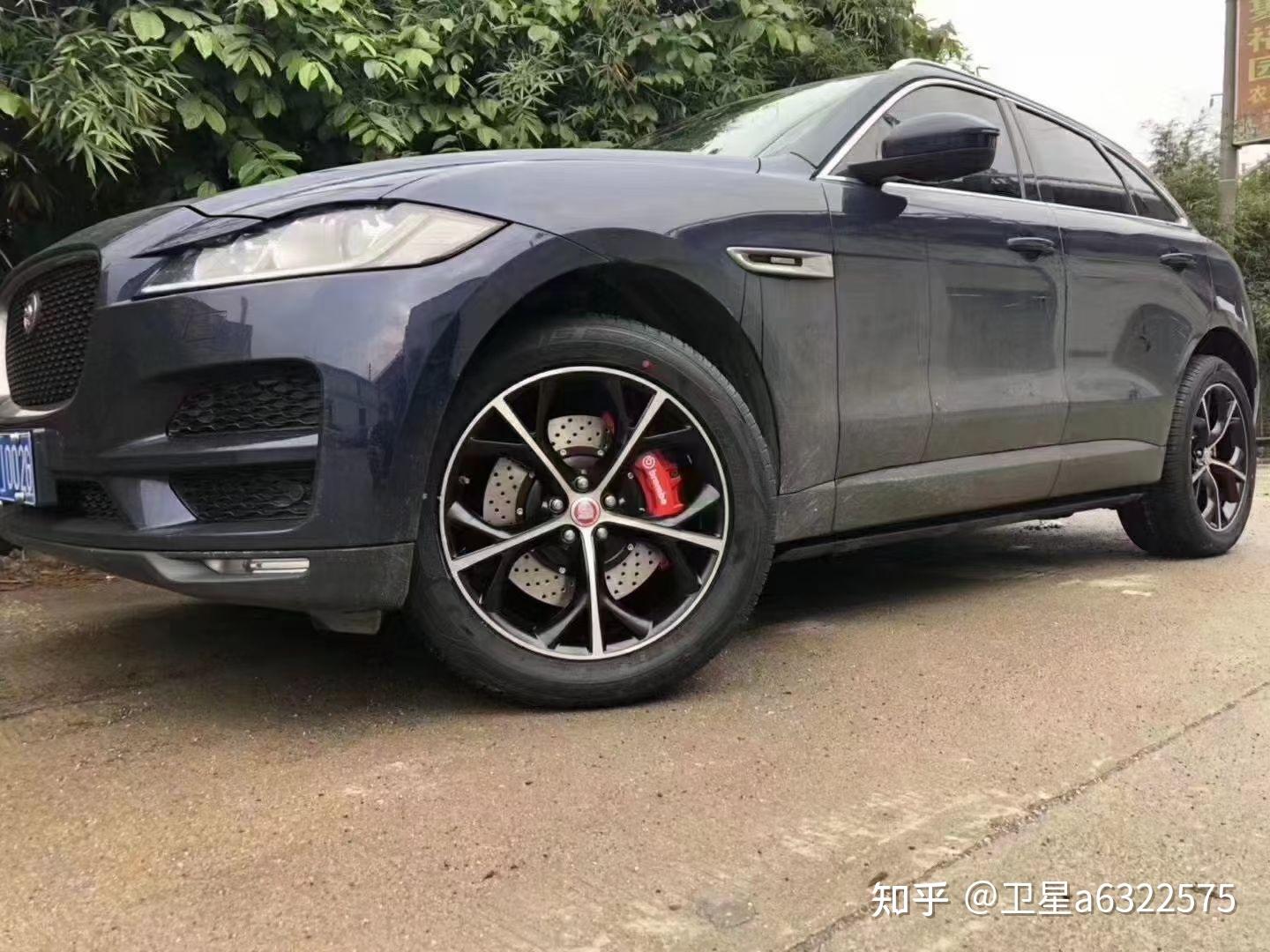 捷豹f pace改装,捷豹f—pace改装 捷豹fpace刹车改装brembo大六刹车卡钳完美上车制动效果杠杠滴