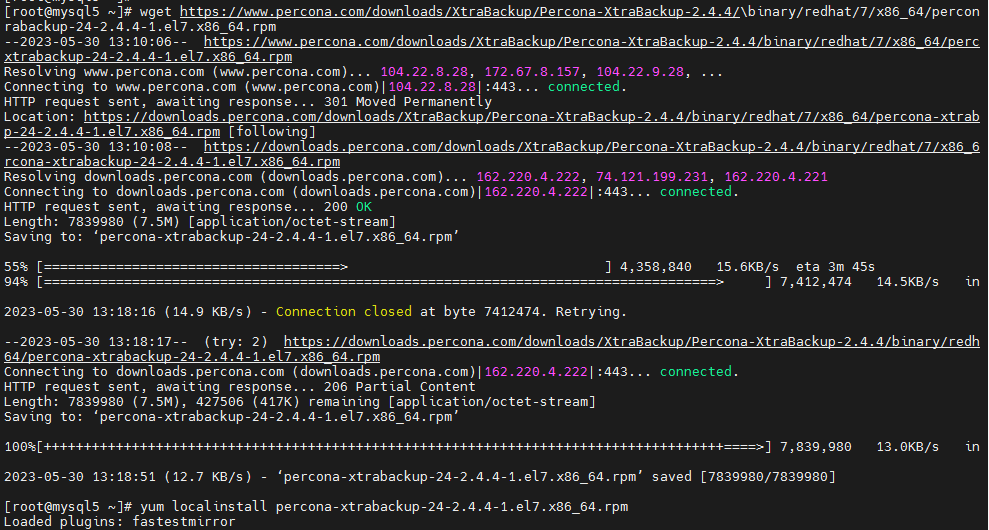 rpm包安装peronca xtrabackup2.4报error…64757ba2: cpio: read排错过程记述…… - 知乎