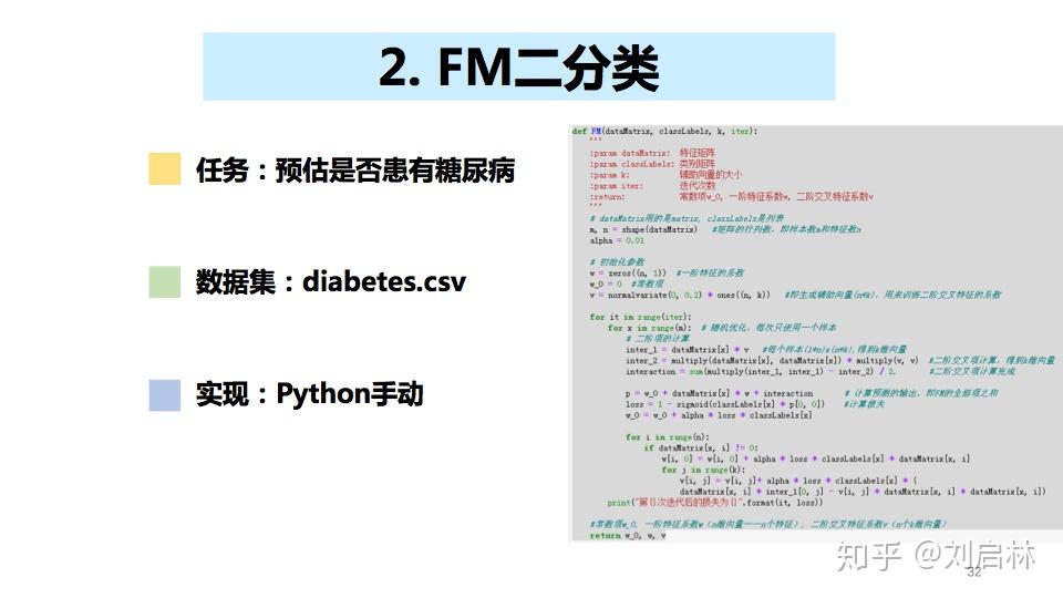 FM因子分解机的原理、公式推导、Python实现和应用 - 知乎