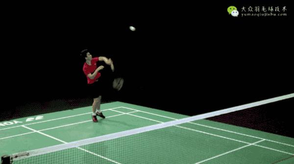 羽毛球进阶技术gif教学13正手点杀