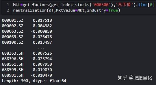 多因子模型——中性化处理 知乎
