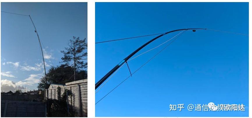 倒l天线支架t形天线t-antenna在水平导线的中央