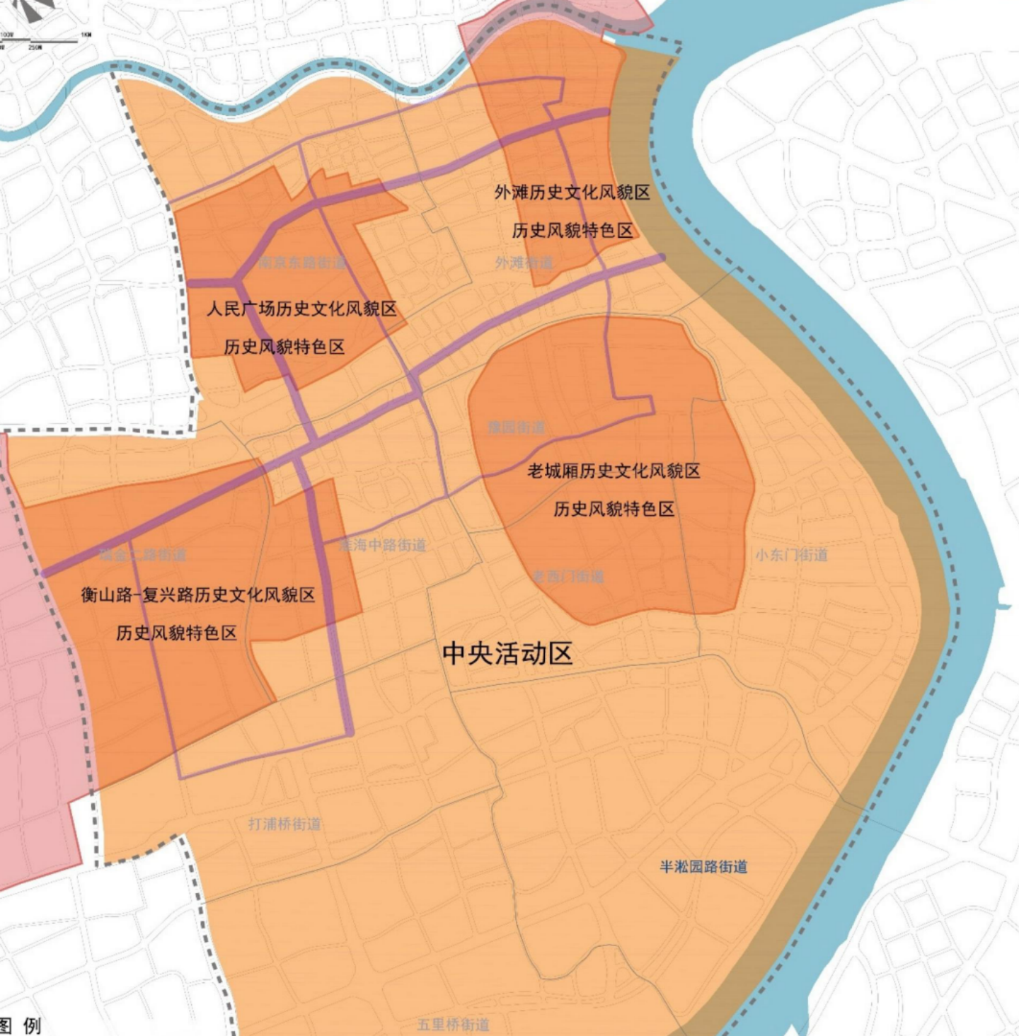 上海黄浦区各街道地图图片