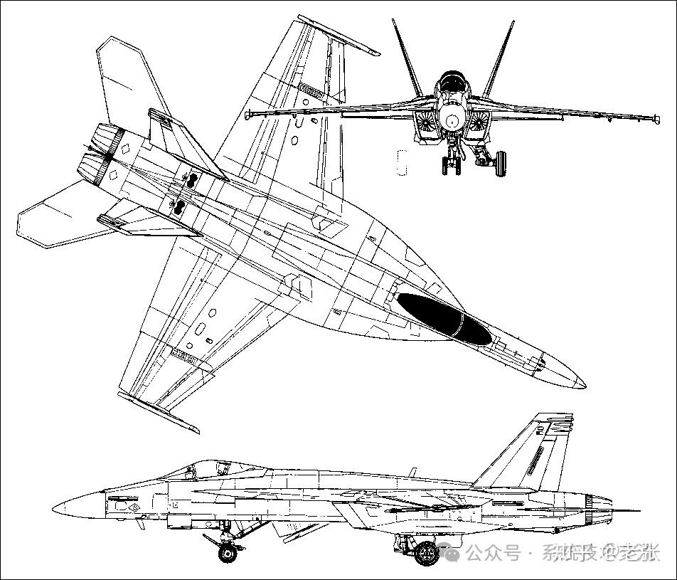 精美图集 f18战斗机系统组成及内部结构图介绍