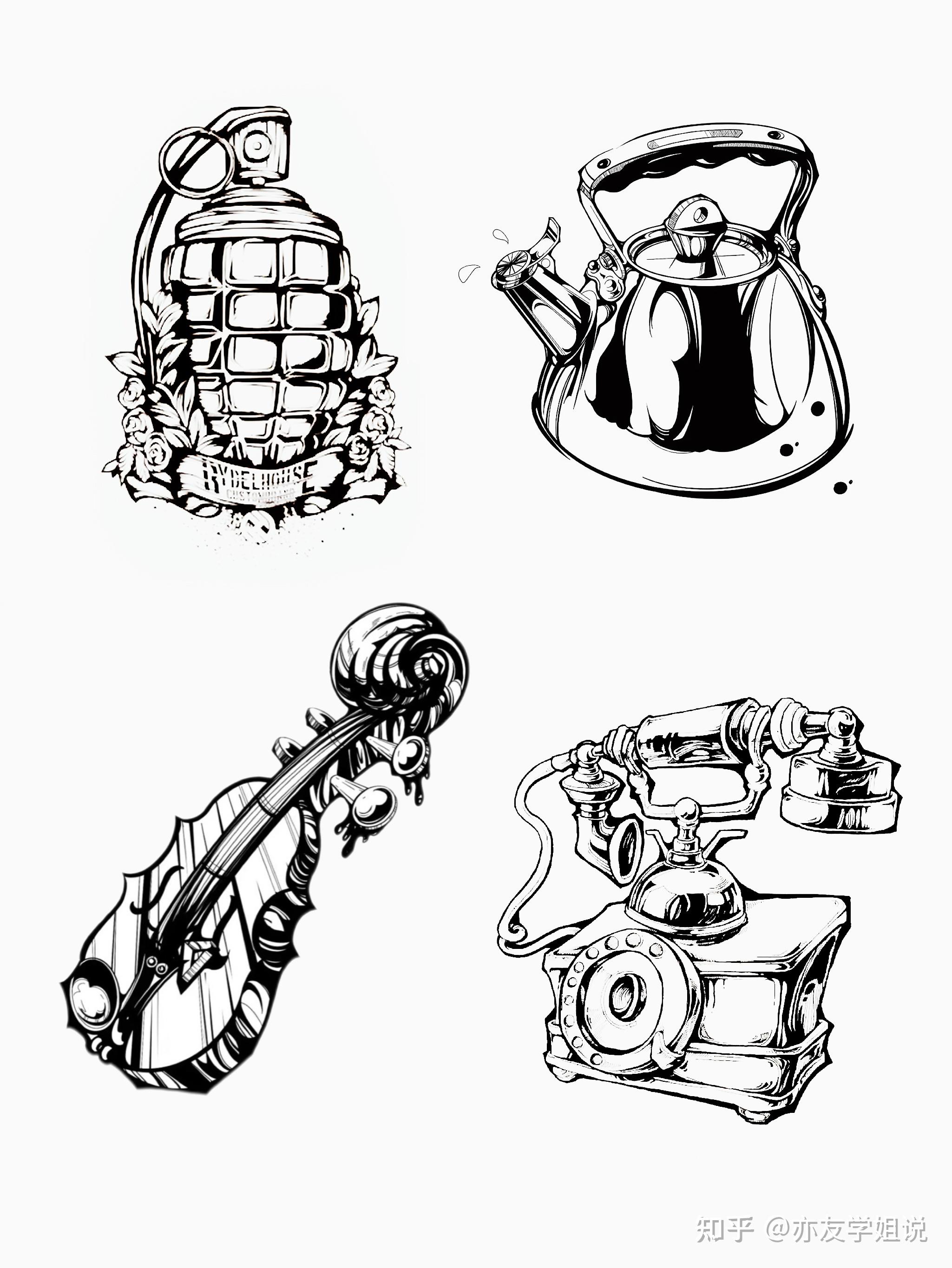 25视觉传达设计考研必看考研素材分享黑白单体