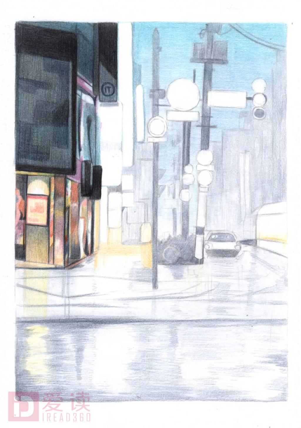 愿意用一支彩色的铅笔,画一出沉默都市夜景