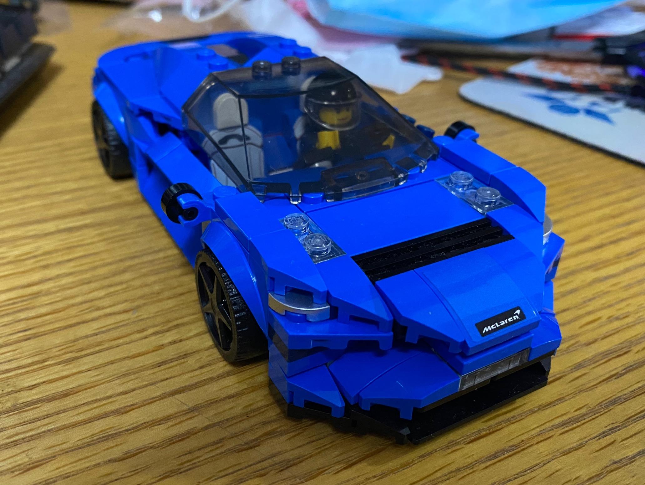 乐高迈凯伦elva改装记录前盖加厚加顶棚