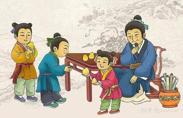 著名的"孔融让梨",现在很多都用来教小孩子学会谦让.