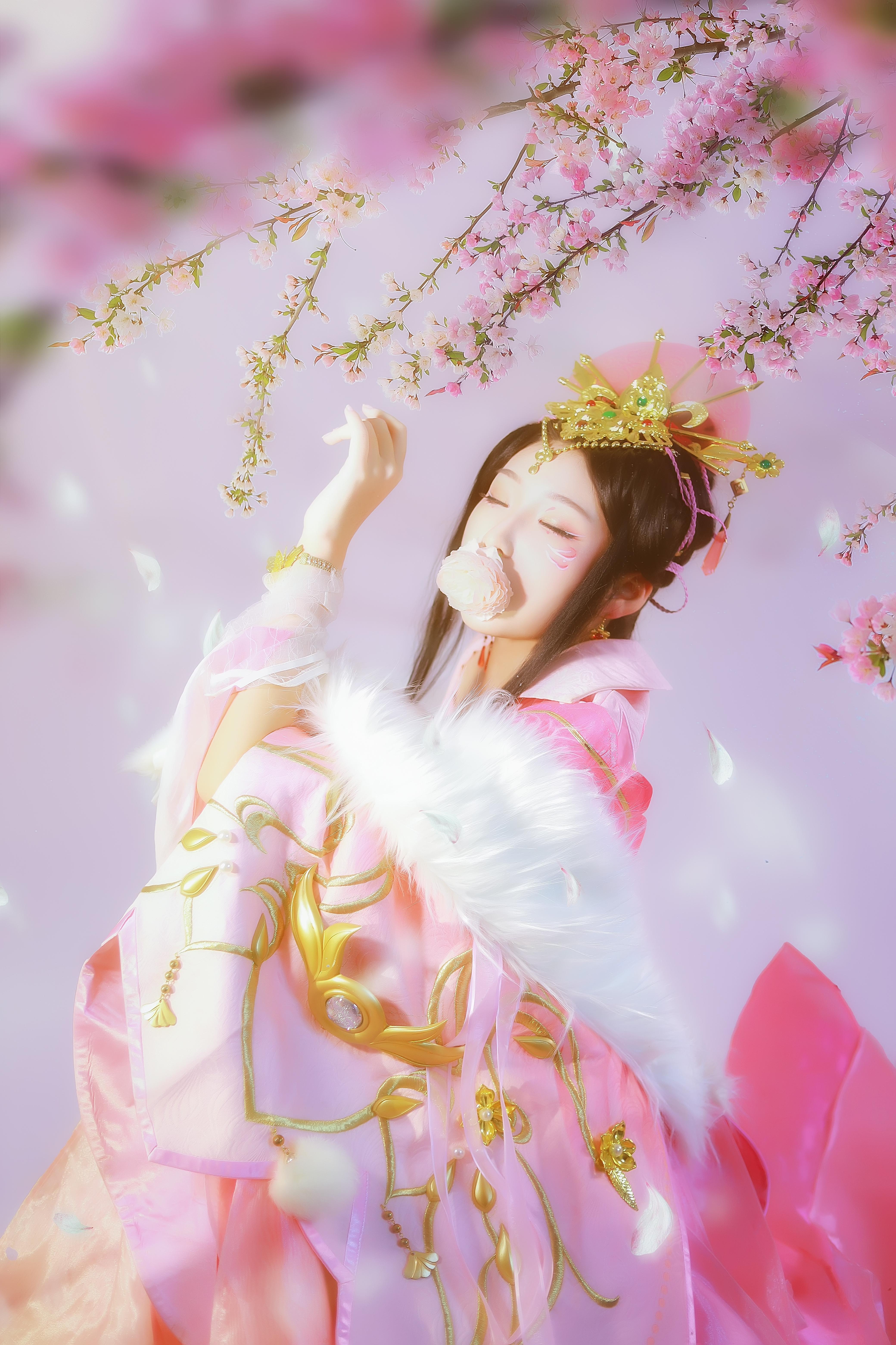 剑侠情缘网络版叁七秀粉盒子cosplay