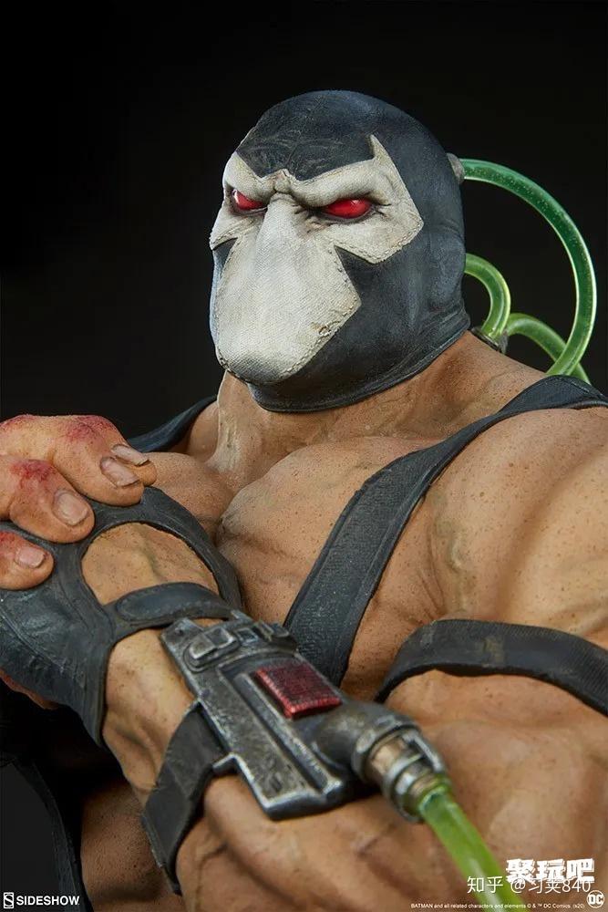 sideshowdc电影超级反派贝恩人偶手办看断背狂魔如何打残蝙蝠侠