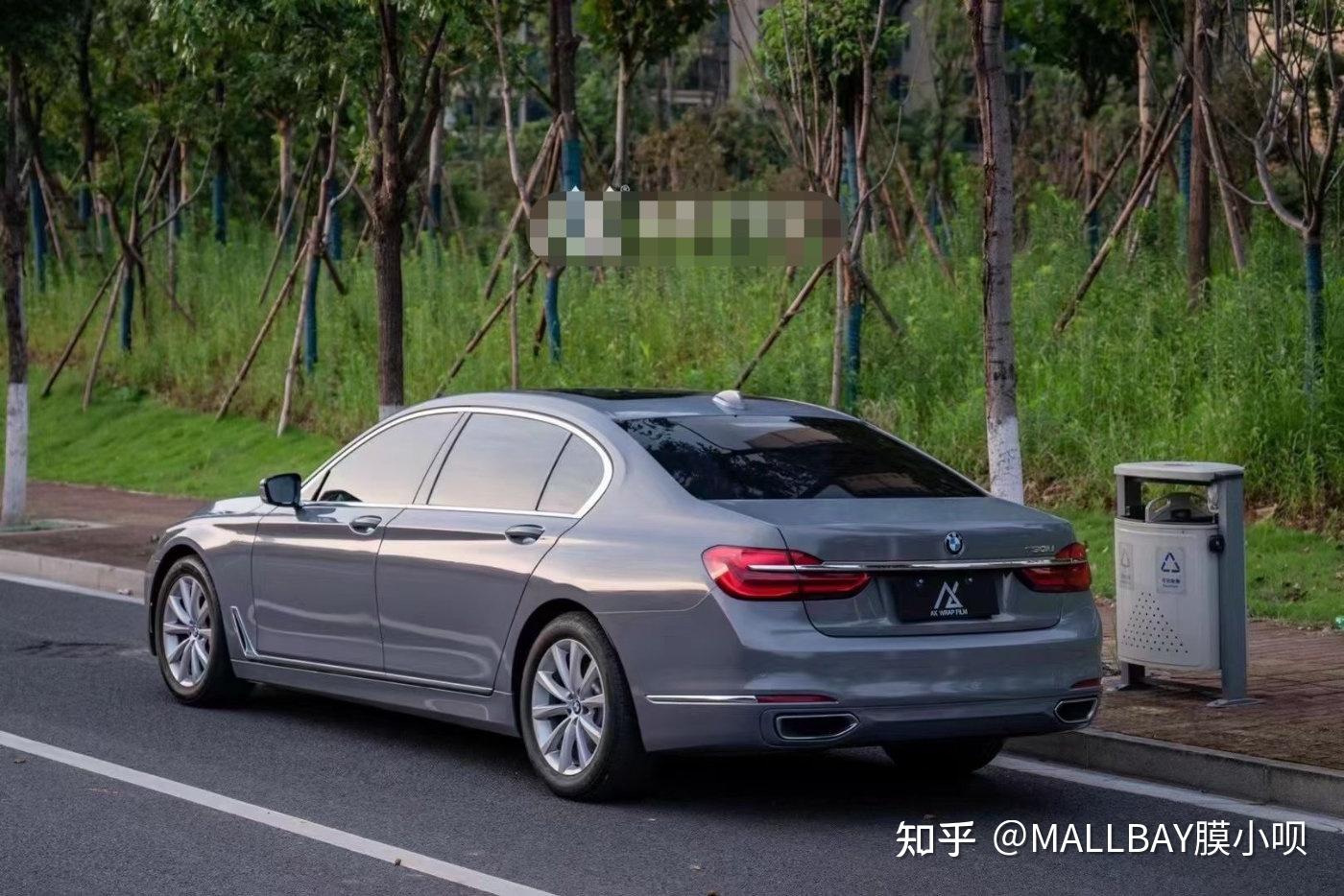 膜呗改色案例宝马730改色贝尔尼纳灰仿佛置身美景之中