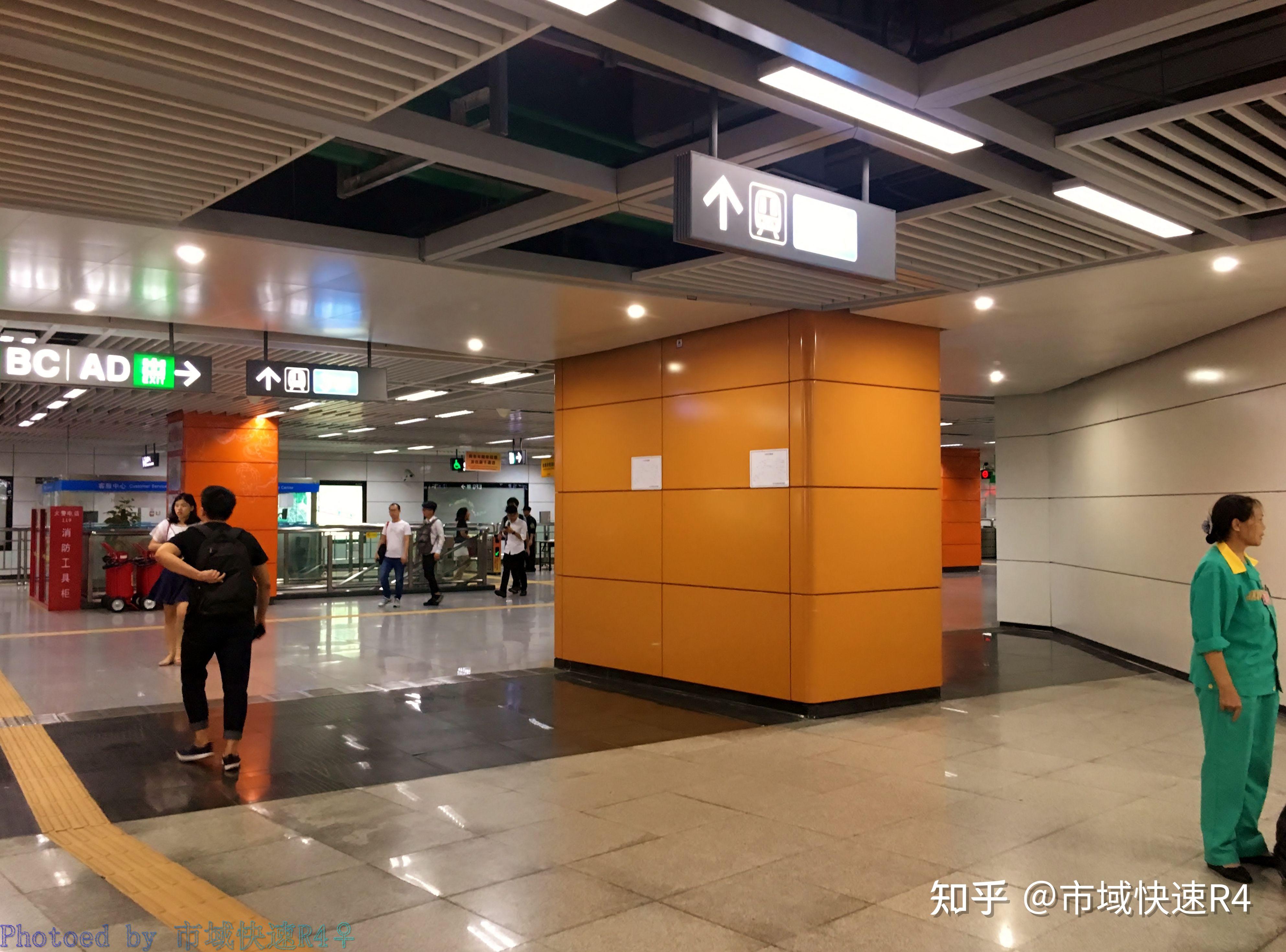 田贝站站厅层,虽然节点为l字型,站厅布置为t字型田贝站,位于田贝四路