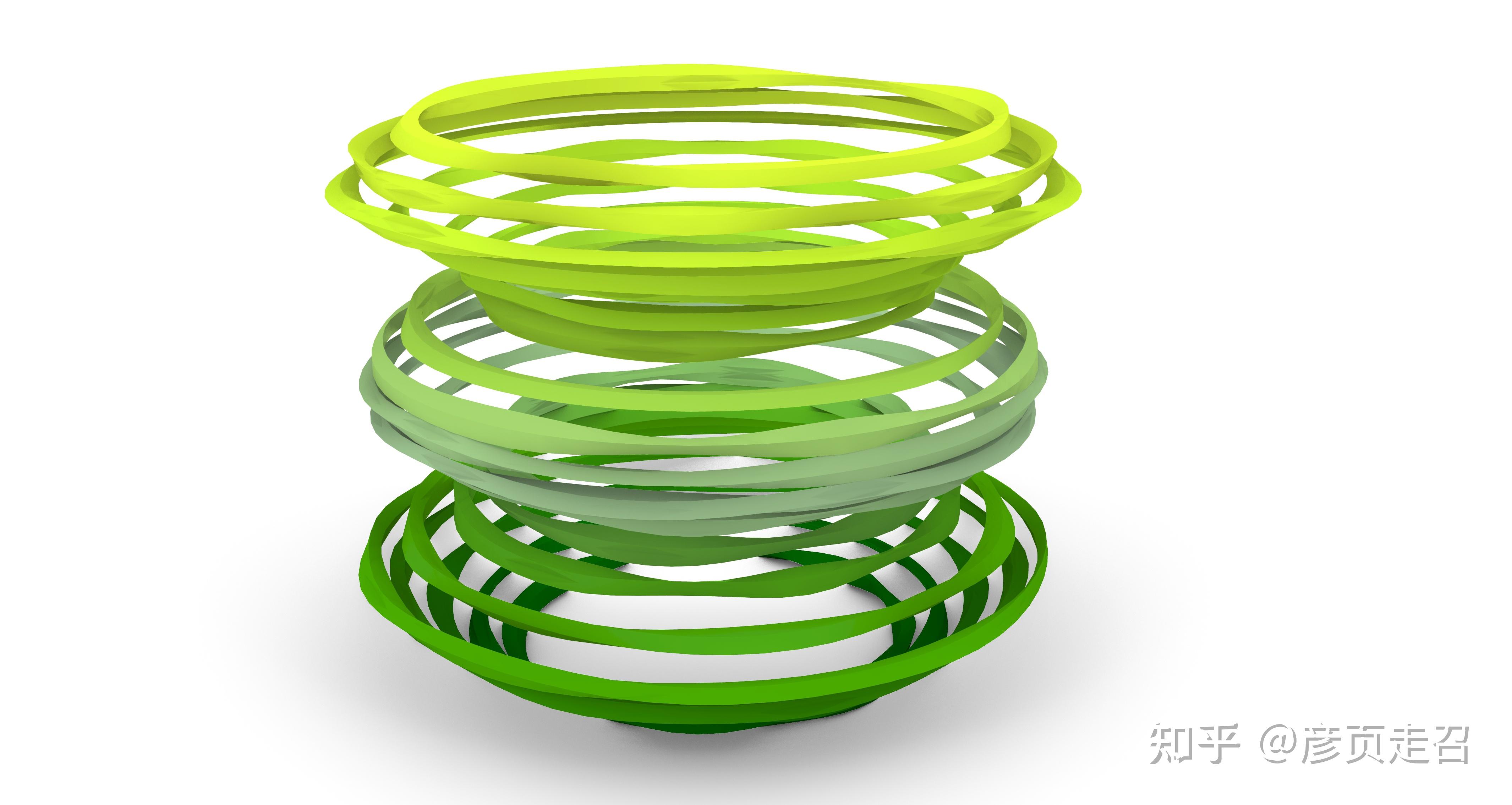 grasshopper随机菱形截面圆环