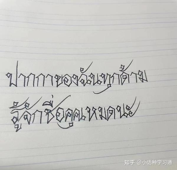 泰语翻译通：零基础学泰语——泰语字母书写顺序大全-手写体配视频+动图，一定要收藏保存 - 知乎