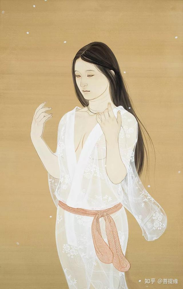 岛国美女画家用工笔画出唯美的绘画女性人体作品- 知乎