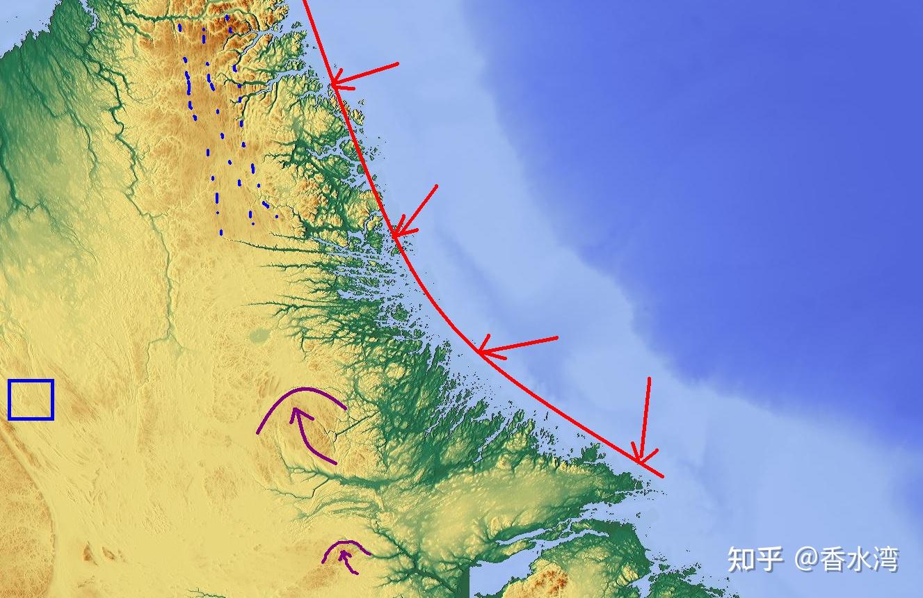 巴芬岛地形图图片