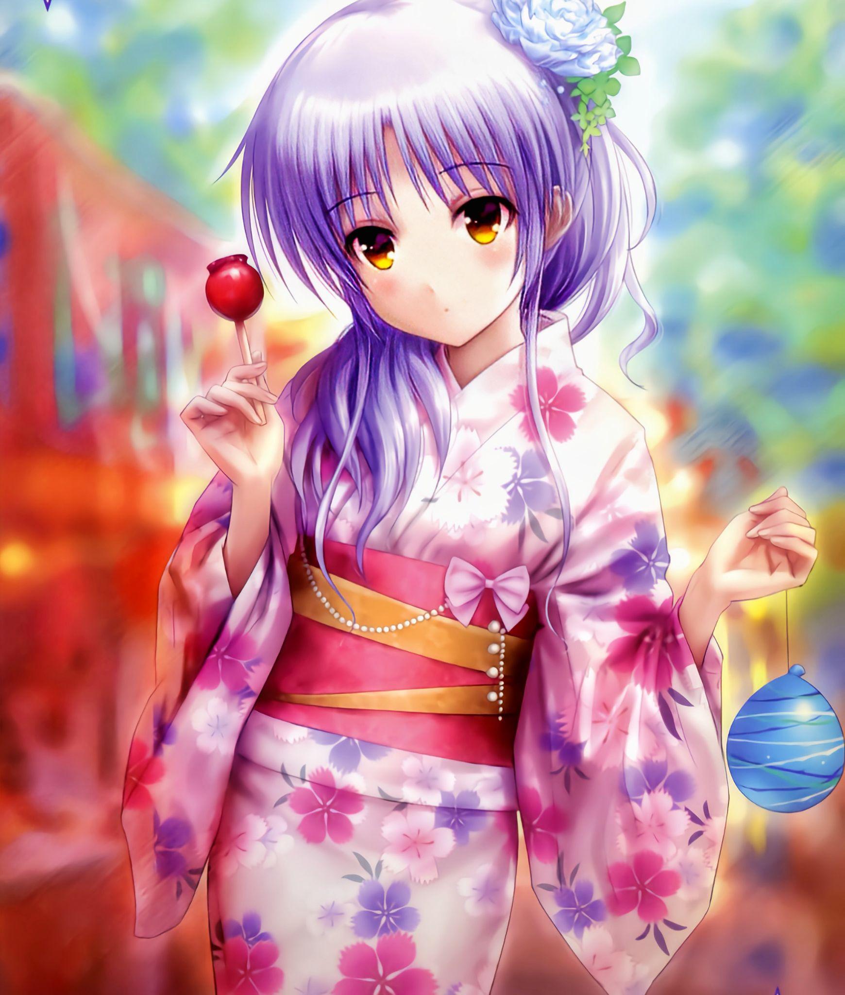 收藏夹动漫女生壁纸紫发