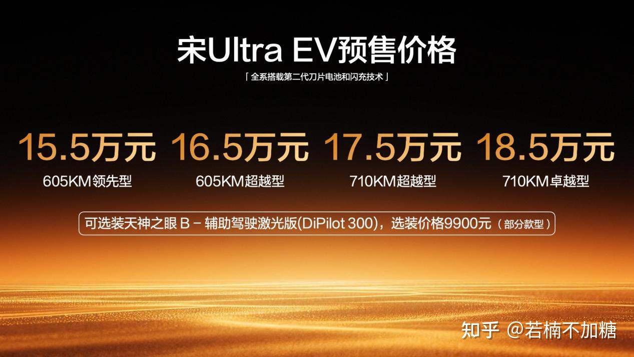 宋Ultra EV预售15.5万起,闪充技术赋能,树立B级纯电SUV新标杆
