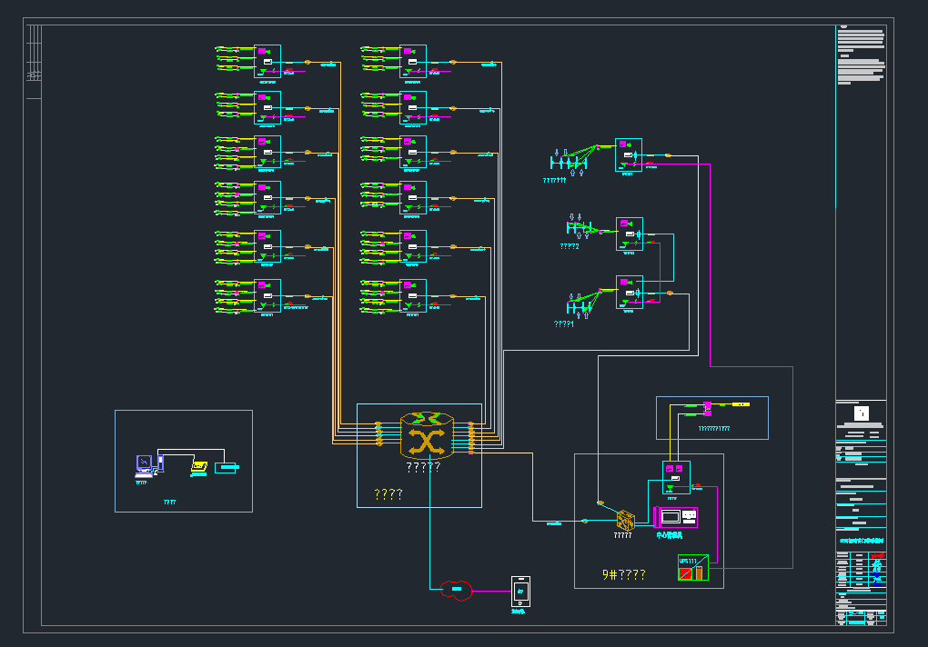 弱电智能设计:某高档住宅小区弱电设计图纸dwg - 知乎