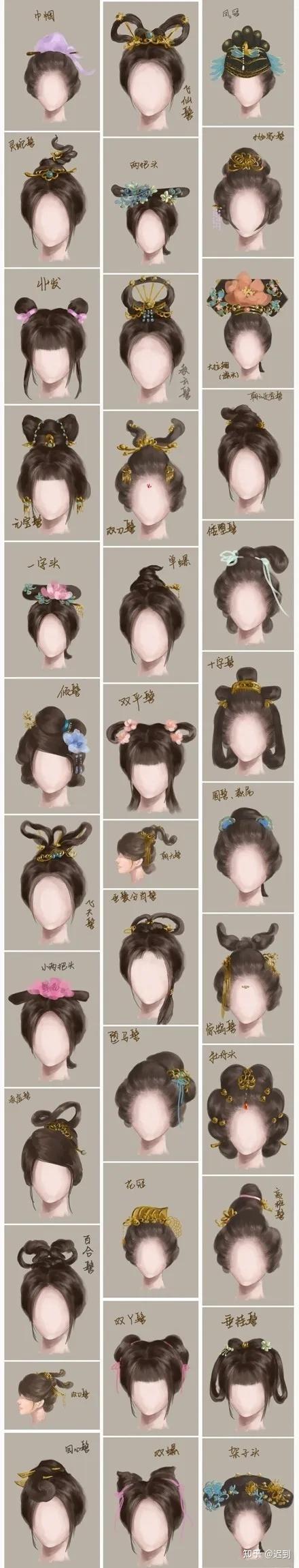 古代女子发髻名称 - 知乎