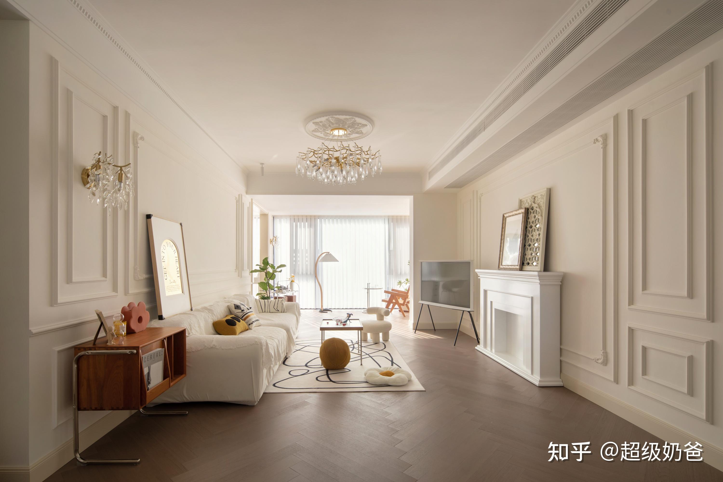 超大落地窗奶油雾感的梦幻帘暖阳下的温柔轻法式