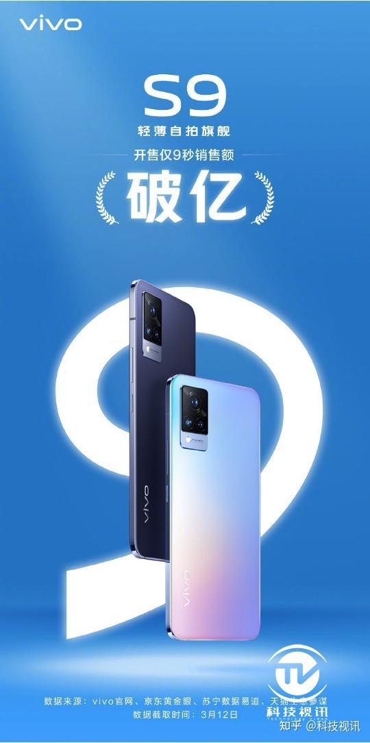 9秒销量破亿5g轻薄自拍新旗舰vivos9热卖牛气冲天