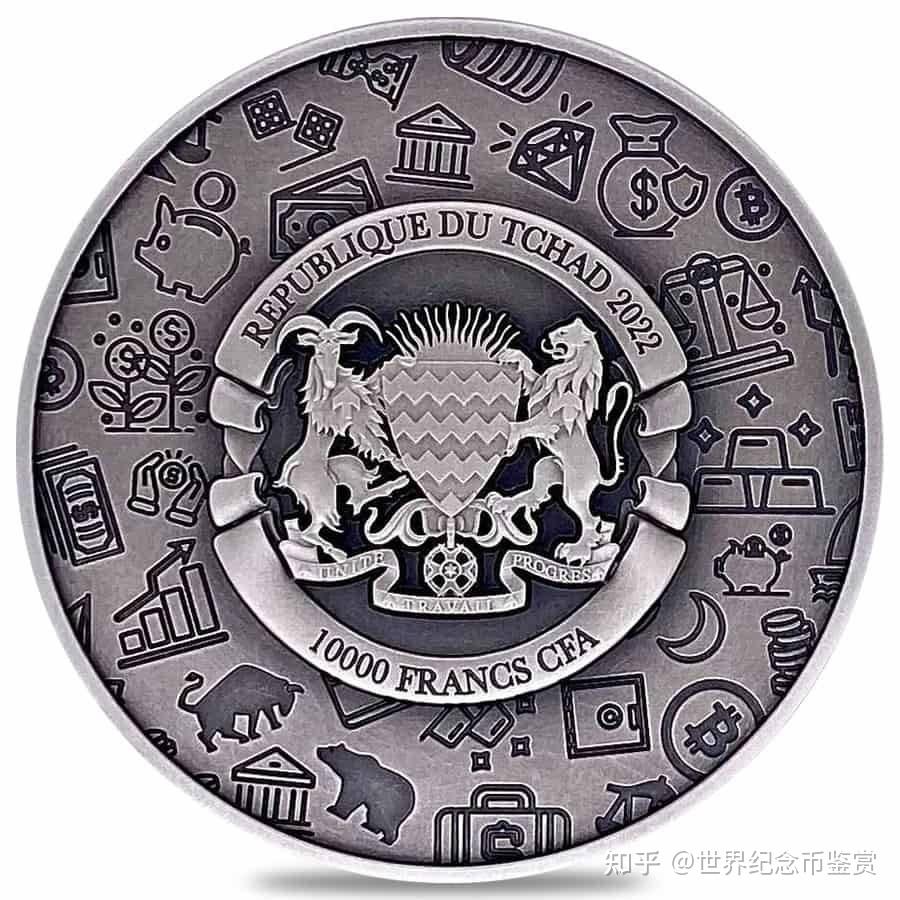 防止通货膨胀2022年乍得2盎司银币