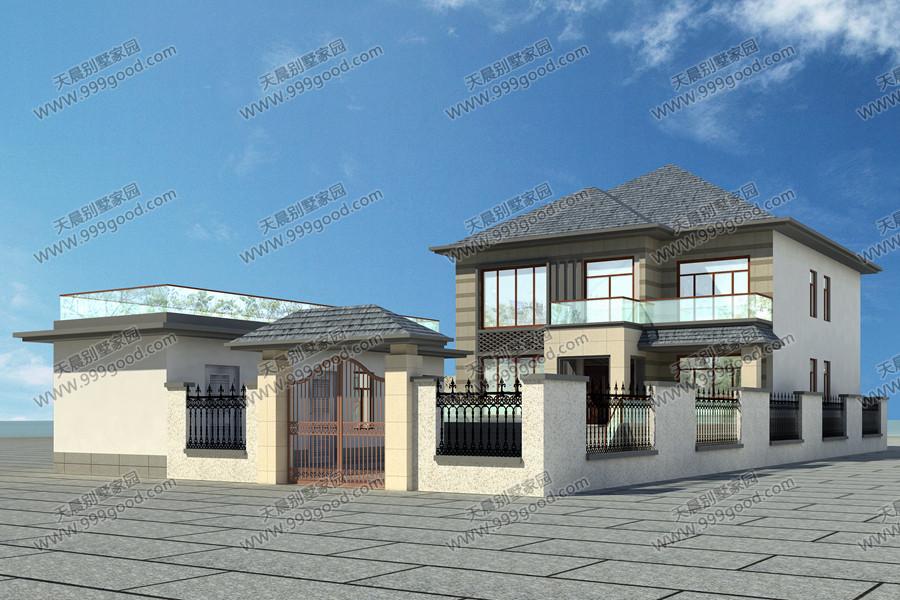 一方院子一方生活!农村2层经典别墅,中式和现代的完美结合!