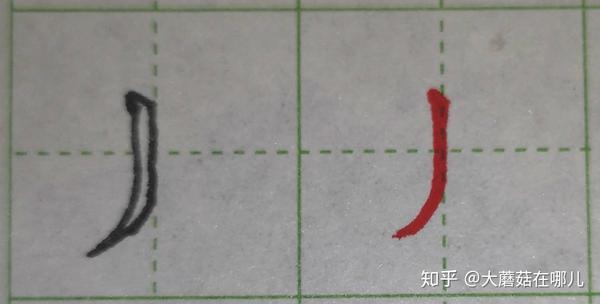 硬笔笔画练习之撇画 - 知乎