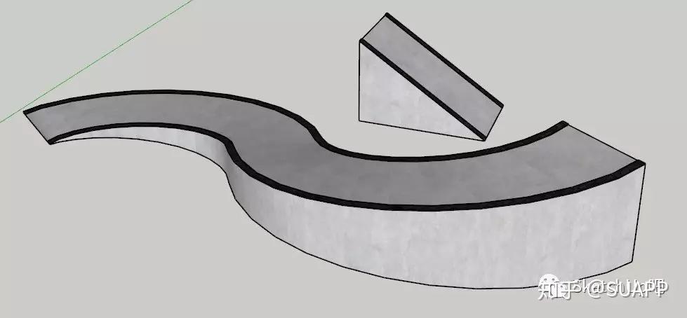 sketchup景观建模技巧曲线坡道建模