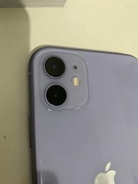 苹果11后壳摄像头一圈自然裂开