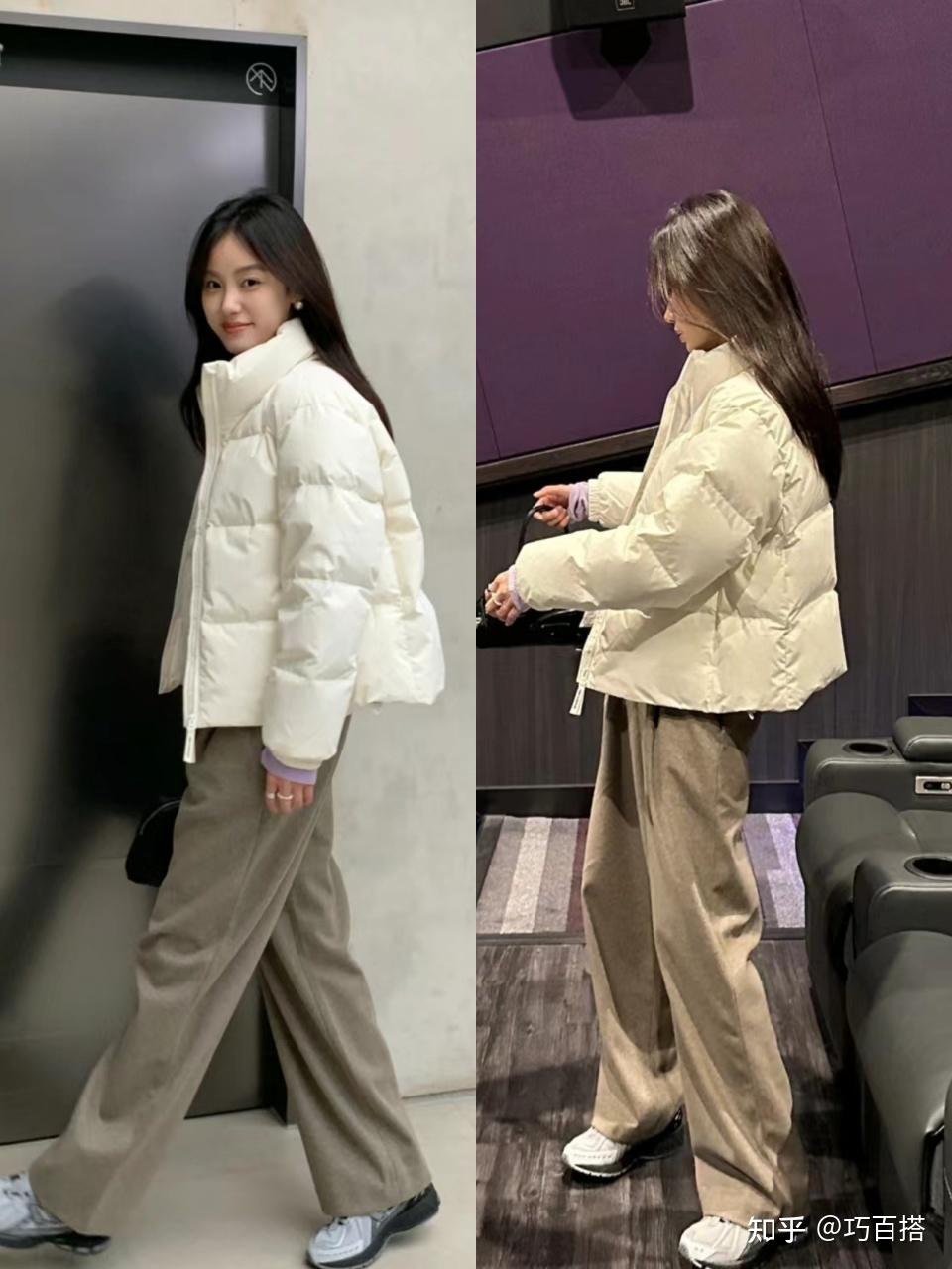 初冬不选白色羽绒服真会后悔10套搭配模式时髦精早get了