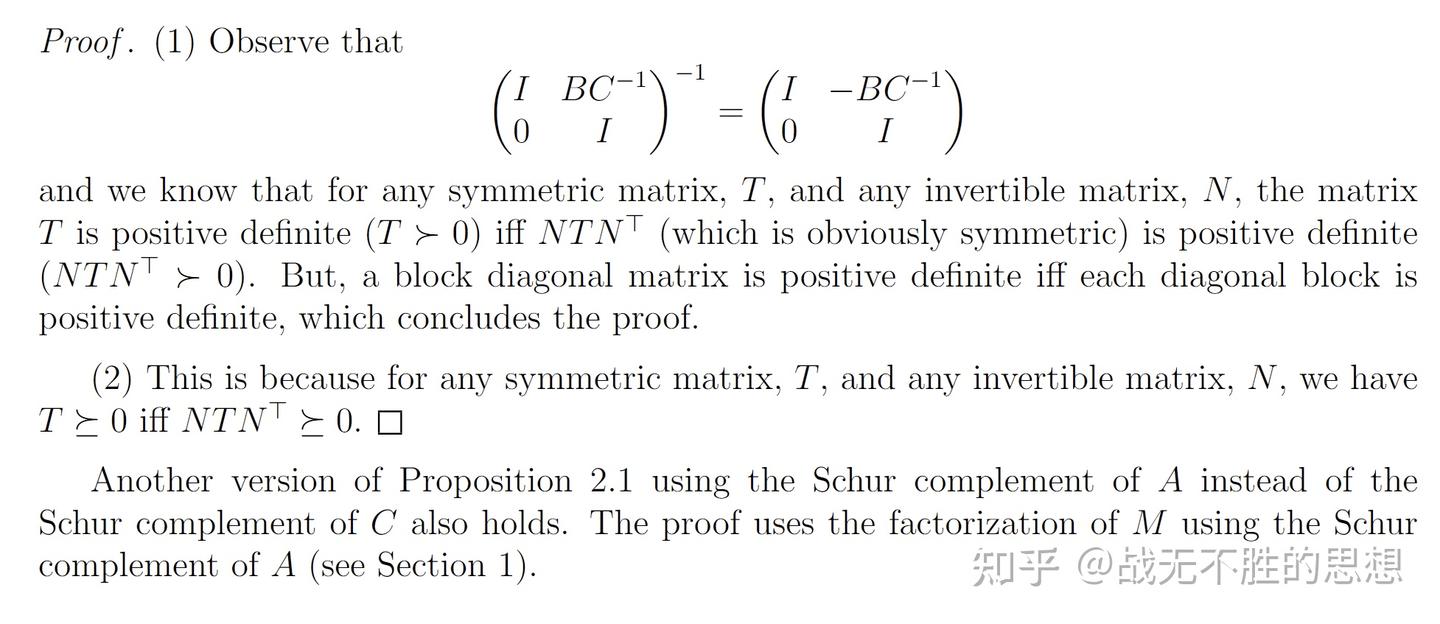 A Characterization of Symmetric Positive Definite Matrices Using Schur ...