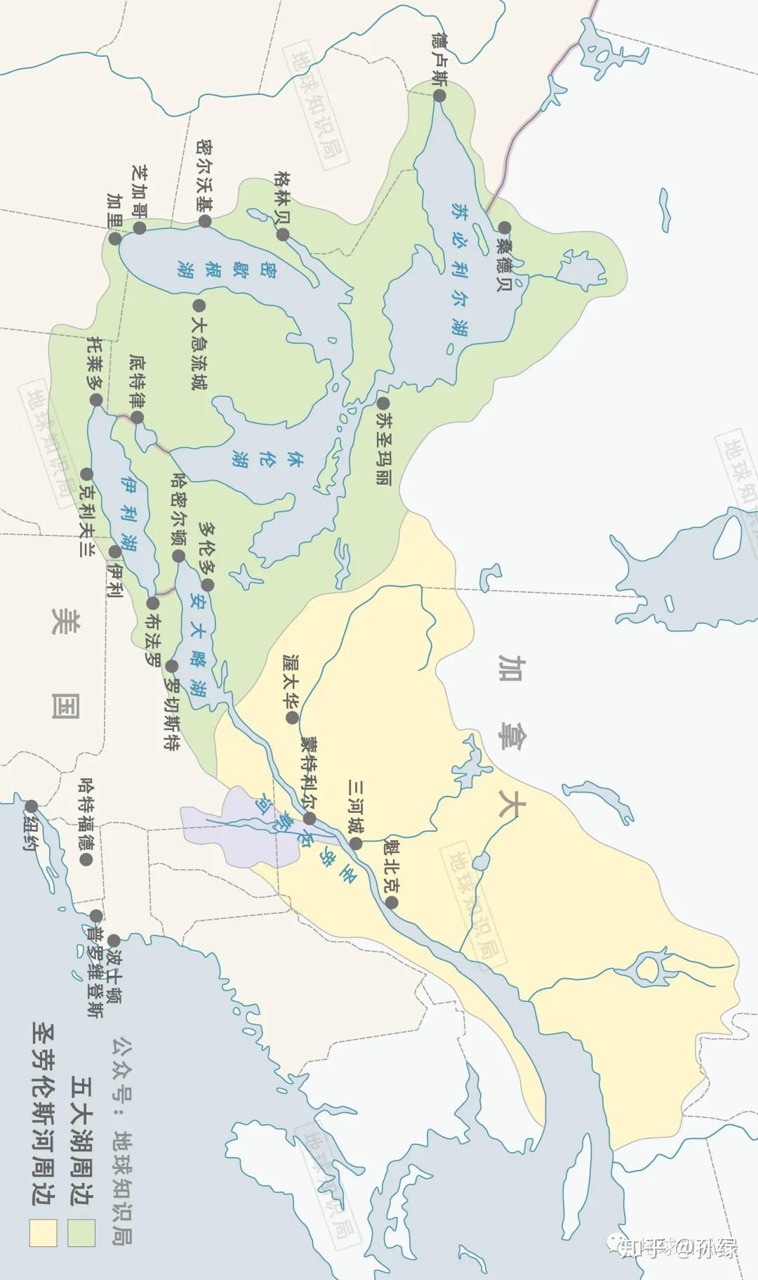 圣劳伦斯河地图位置图片