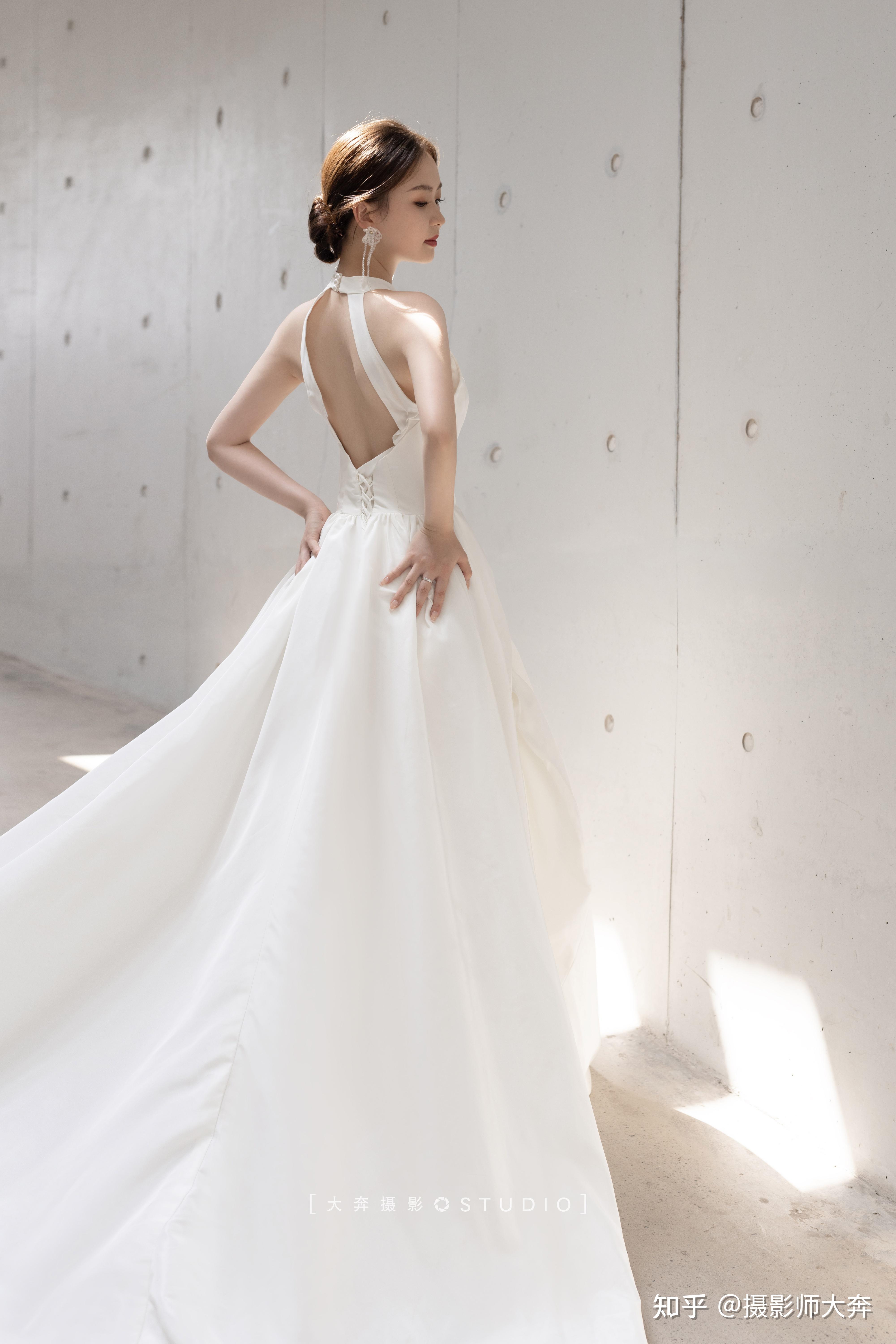 极简主义的婚纱照