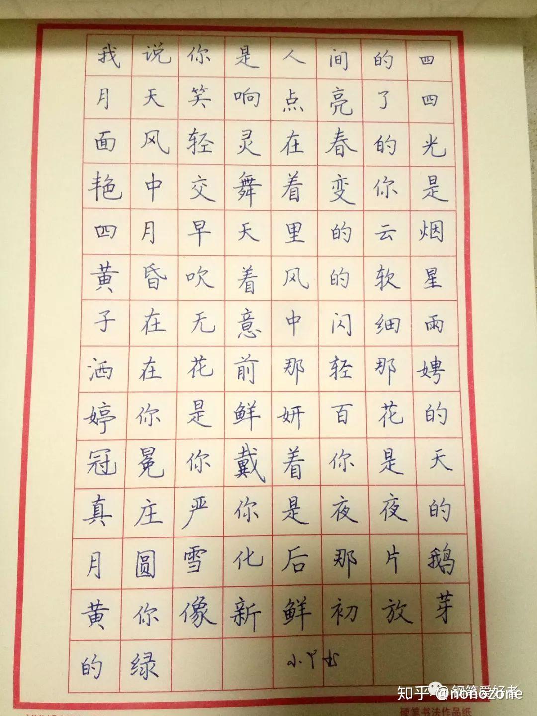 林徽因你是人间四月天钢笔字手写笔友钢笔书法习作欣赏