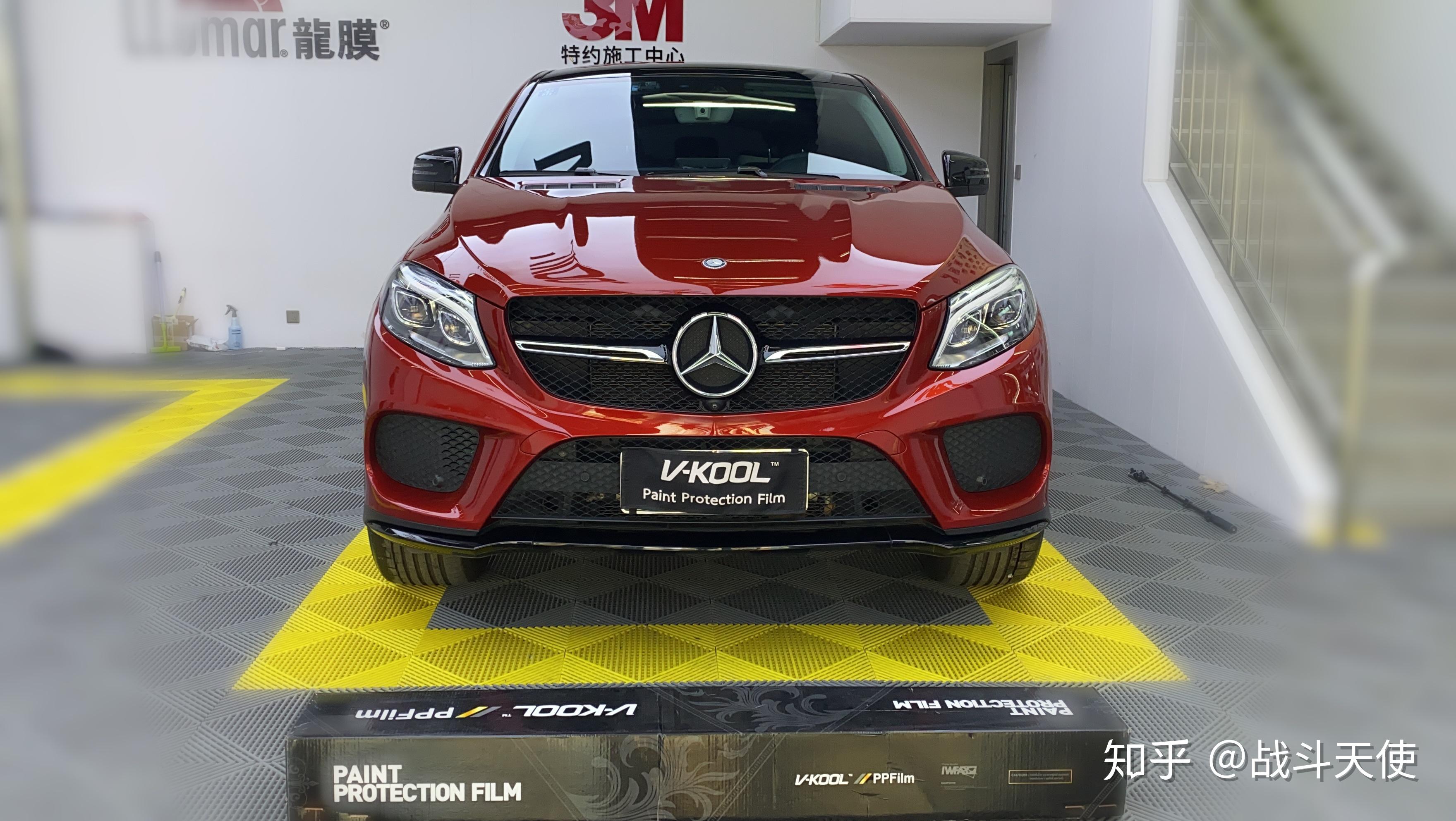 烟台悦声威固隐形车衣奔驰gle450贴漆面保护膜效果