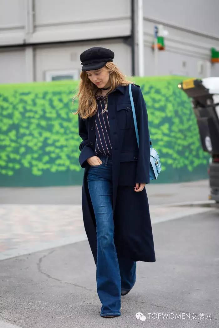 高腰牛仔裤帮你告别“圆柱民”