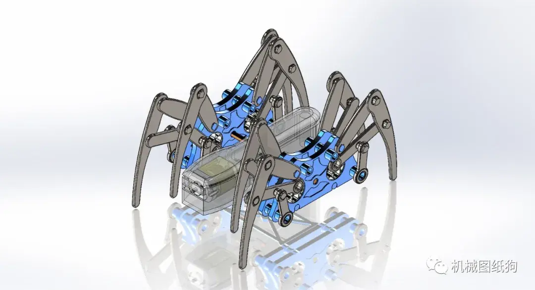 蜘蛛机器人运动原理图片